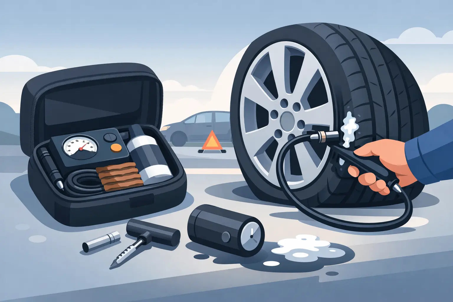 What Is an Emergency Tyre Repair Kit?
