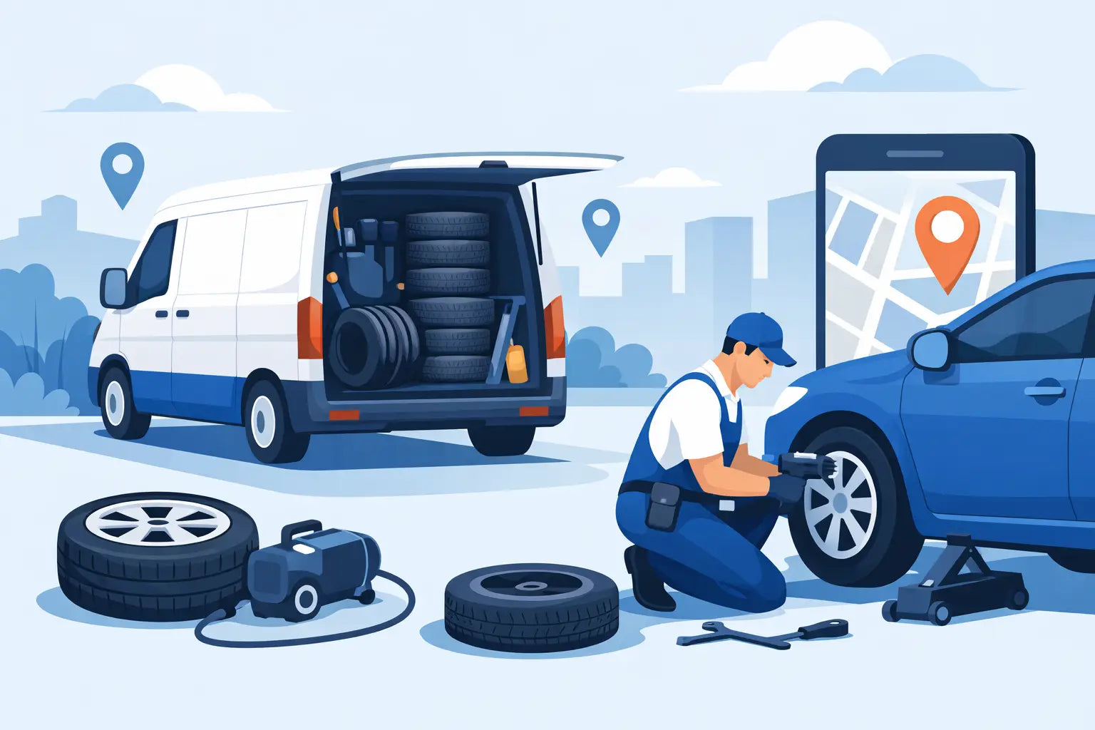 Mobile Tyre Service Near Me: What to Expect