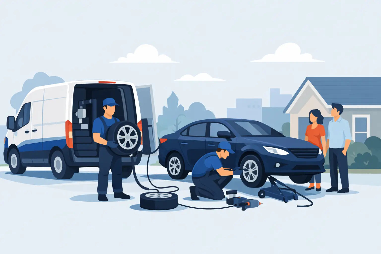 How Mobile Tyre Fitting Works at Your Location