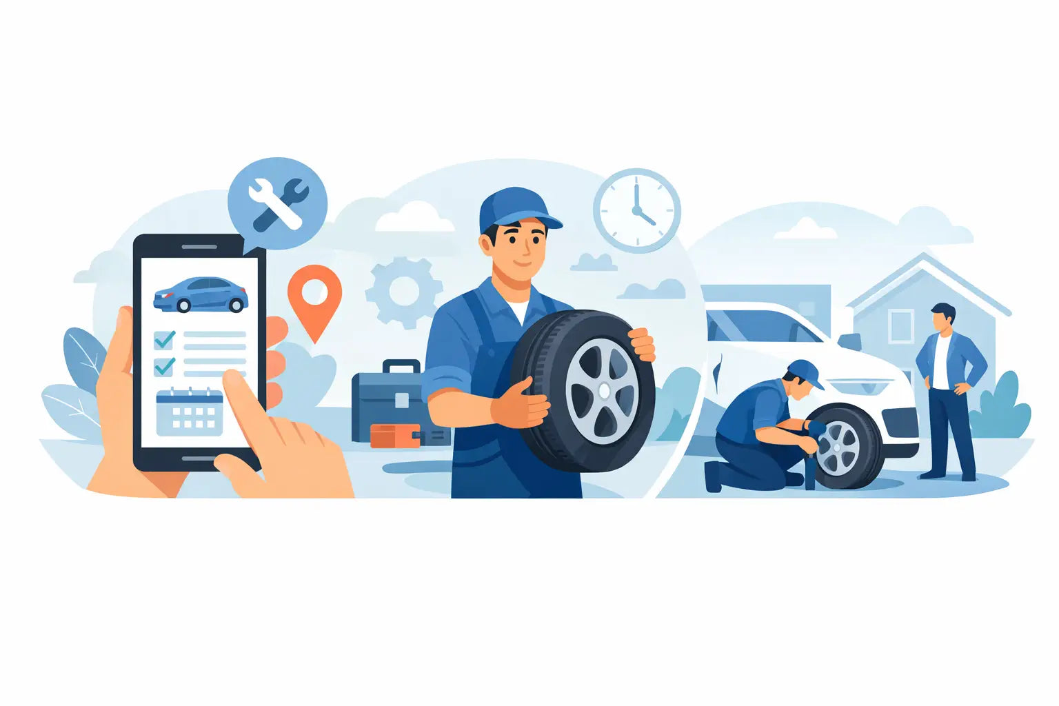 How Puncture Repair Booking Works Step by Step